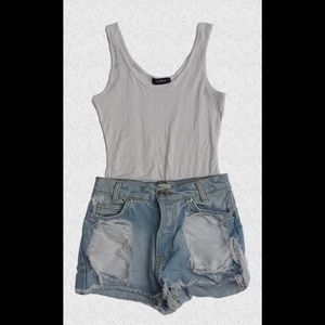 KYRRA|White Bodysuit